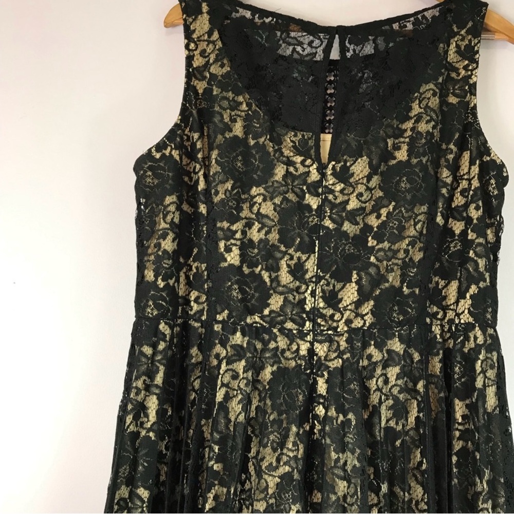 Lane Bryant Black Lace Fit and Flare Dress 18W - Picture 4 of 10